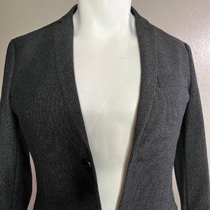H&M small slim fit black & white blazer